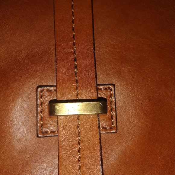 "Old Angler" Chestnut Leather Briefcase - Picture 4 of 12